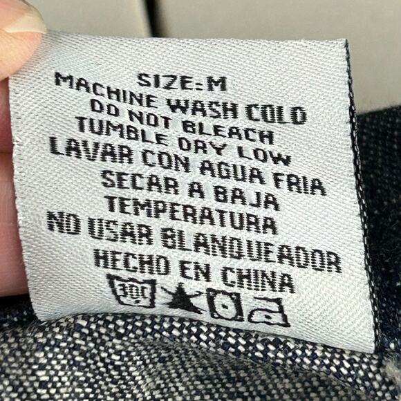 Apple Bottoms Y2K Logo Blue Denim Jean Blazer Jacket Sz M y2kfashion hip hop - Picture 9 of 9